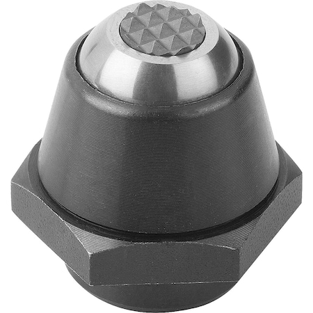 Kipp Self-Aligning Pads Swivel Angle 14 Degree D1=16, Form, M Steel, Carbide Insert K0283.906